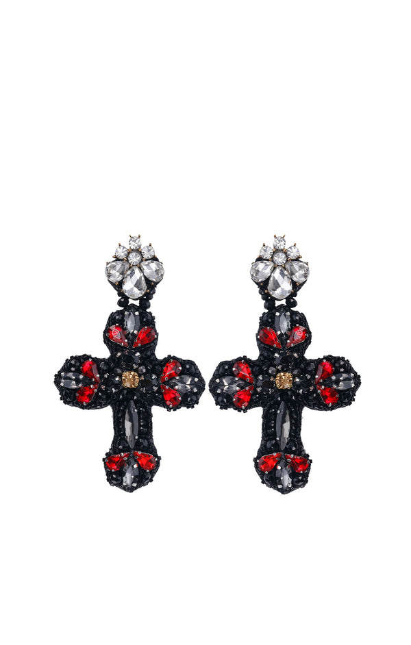 Fiore Cross Earrings